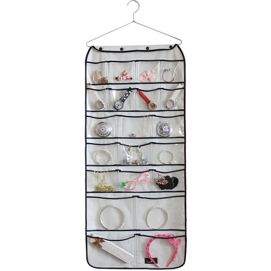 Двустранен Органайзер за Закачалка с 42 Джоба за Съхранение - Atron - Atron Двустранен Органайзер за Закачалка с 42 Джоба за Съхранение - Atron - Atron